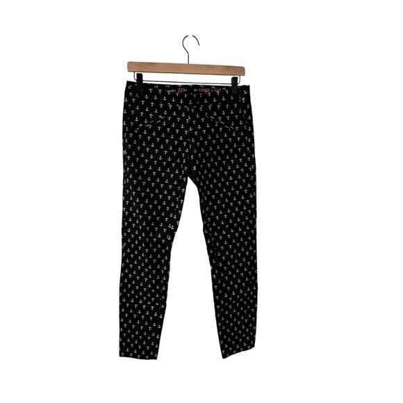 Gap Super Skinny Women’s Black Khakis w/White Anchors – Size 2 - Picture 1 of 5